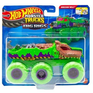 Imagine Masinuta Hot Wheels Monster Truck, Big Rigs, Wreckin Wolf, JHY76