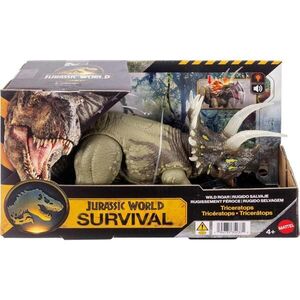 Imagine Figurina articulata, Jurassic World Survival, Wild Roar, Triceratops JKL81