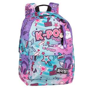 Imagine Ghiozdan cu un compartiment si buzunar frontal, Coolpack, Cross, K-Pop