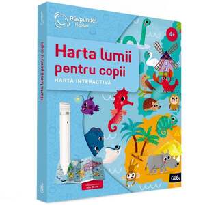 Imagine Harta interactiva, Raspundel Istetel, Harta lumii pentru copii