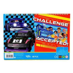 Imagine Bloc de desen si stickere, Hot Wheels, Challenge Accepted, 40 file