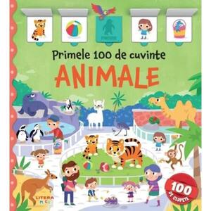 Imagine Carte cu clapete, Primele 100 de cuvinte, Animale