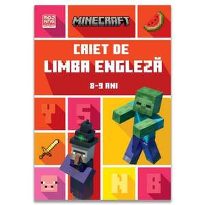 Imagine Minecraft, Caiet de limba engleza, 8-9 ani