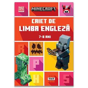 Imagine Minecraft, Caiet de limba engleza, 7-8 ani