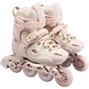 Imagine Role reglabile, Action One, Pastel Tan, roti luminoase din silicon, sina aluminiu, M (32-35)