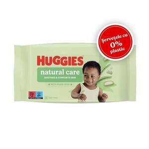Imagine Servetele umede Huggies, BW Natural Care, zero plastic, 48 buc