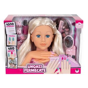 Imagine Papusa Charlene, Styling Head, Manechin de coafat si manichiura