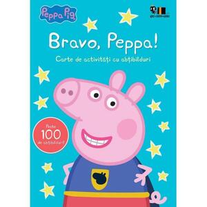 Imagine Carte de activitati cu abtibilduri, Peppa Pig, Bravo, Peppa!