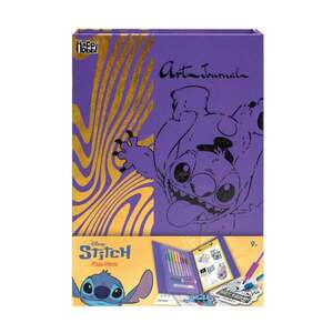 Imagine Set jurnal si pixuri fluorescente, Happi Hobbi, Disney Stitch