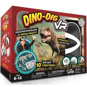 Imagine Kit stem interactiv VR, Abacus Brands, Descopera dinozaurii in realitate virtuala