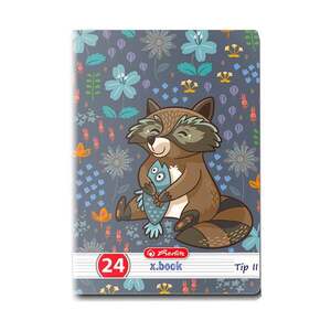 Imagine Caiet Tip 2 Herlitz, A5, 24 file, Cute Animals Premium