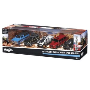 Imagine Set 5 masinute din metal, Maisto, Off-Road Collection, 1: 64