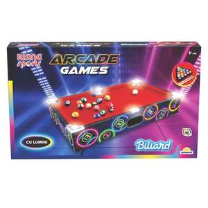 Imagine Masa de biliard cu lumini LED, Rising Sports
