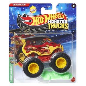 Imagine Masinuta Hot Wheels, Monster Truck, Dragonizer, Beast Bashers, JCD69