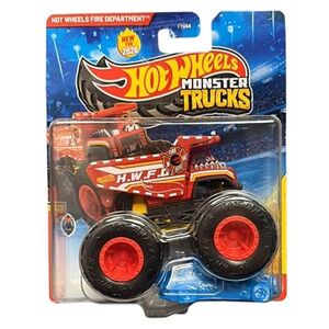 Imagine Masinuta Hot Wheels, Monster Truck, Champion Crashers, Fire Department, JHY62
