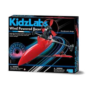 Imagine Kit DIY Kidzlabs, 4M, Masinuta cu propulsie eoliana
