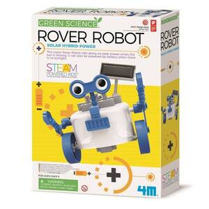 Imagine Kit DIY Green Science, 4M, Robot Rover hibrid cu energie solara