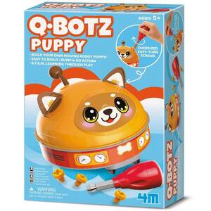 Imagine Kit de asamblare, 4M, Robot Q.Botz, Catelus Kidzrobotix