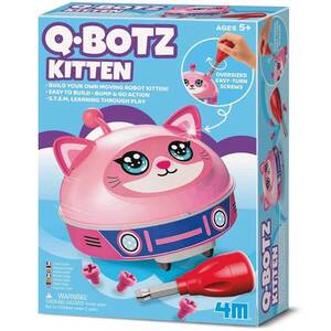 Imagine Kit de asamblare, 4M, Robot Q.Botz, Pisicuta Kidzrobotix