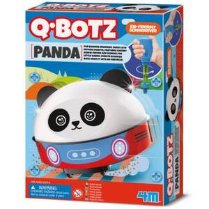 Imagine Kit de asamblare, 4M, Robot Q.Botz, Panda Kidzrobotix