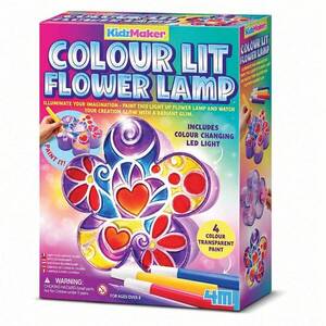Imagine Kit creativ Kidzmaker, 4M, Lampa florala luminoasa