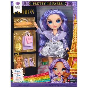 Imagine Papusa Rainbow High, Pretty in Paris Fashion, Violet, 248798EUC