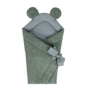 Imagine Paturica de infasat pentru bebelusi MeowBaby aesthetic olive green