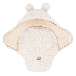 Imagine Paturica pentru bebelusi bear ears alb