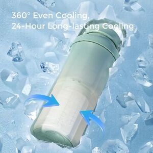 Imagine Termos racitor portabil pentru lapte matern 600 ml Milk Cooler Momcozy