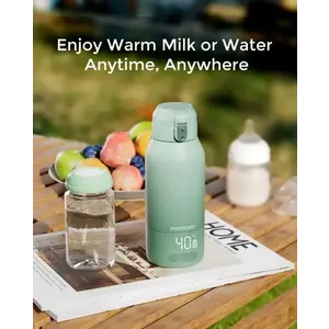 Imagine Incalzitor portabil super rapid pentru lapte matern si apa 500 ml Momcozy