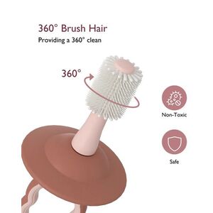 Imagine Periuta de dinti din silicon 360 grade Momcozy verde