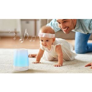 Imagine Lampa de veghe si aparat cu sunete White noise Baby Momcozy