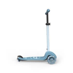 Imagine Trotineta pentru copii Scoot and Ride Highwaykick 3S Led Steel pliabila, reglabila, roti led, 3 ani+, greutate suportata 50 kg