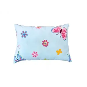 Imagine Perna Somnart din bumbac cu imprimeu flori si fluturi 50 x 70 cm