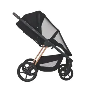 Imagine Carucior 2 in 1 pentru copii Espiro Miloo Gri 0-22 kg, premium, sezut reversibil, maner telescopic, accesorii incluse