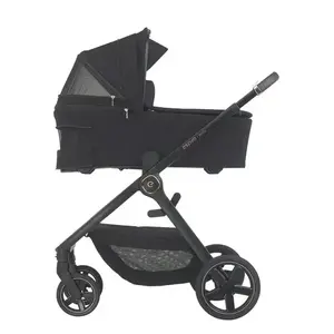 Imagine Carucior 2 in 1 pentru copii Espiro Only Gri 0-22 kg, premium, reversibil, maner telescopic, accesorii incluse