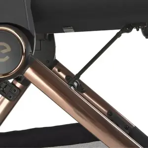 Imagine Carucior 2 in 1 pentru copii Espiro Code Bej Deschis 0-22 kg, landou pliabil complet plat si carucior sport cu pliere automata