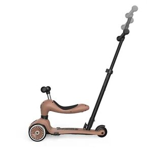 Imagine Trotineta copii cu sezut si maner, transformabila 3 in 1, Highwaykick 1 Push and Go Mocha, 1-5 ani, pana la 50 kg, Scoot Ride