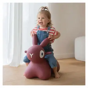 Imagine Iepuras gonflabil saltaret Hoppi Bunny bordo