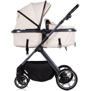Imagine Carucior 3 in 1 pentru copii Chipolino Pearl Cashmere, transformabil, reversibil, roti cu suspensii, geanta pentru infasat, greutate admisa 22 kg