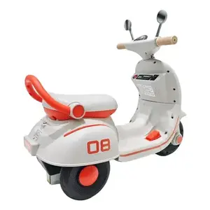 Imagine Motocicleta electrica pentru copii Nichiduta Happiness Orange, acumulator 6V4Ah, sezut confortabil, roti rezistente, manere ergonomice