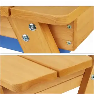 Imagine Masa 2in1 din lemn pentru copii cu bancute si nisipar Ginger Home Lift-Up Top, 2 cuve din plastc incluse, perfecta pentru curtegradinaterasa