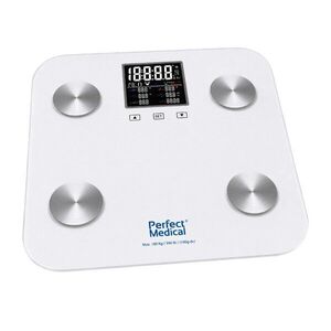 Imagine Cantar digital inteligent Smart Perfect Medical PM-48, cu bluetooth, sticla securizata, suprafata antiderapanta si 4 senzori de inalta precizie