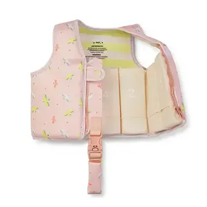 Imagine Vesta de inot pentru copii cu protectie UV UPF 50+ Tropicool Pink by Saro 3-6 ani