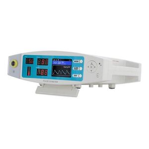 Imagine Pulsoximetru profesional Contec CMS70A, senzor adulti, masoara saturatia de oxigen si rata pulsului, functie alarma si ceas, soft PC