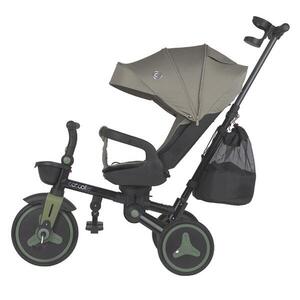 Imagine Tricicleta pentru copii Coccolle Urbio Plus Basil Green, ultrapliabila, scaun rotativ, controlul directiei, greutate admisa 25 kg