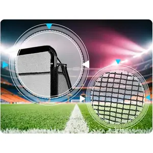 Imagine Poarta mare de fotbal premium Neo Sport 180x60x120 cm cu cadru solid din otel, plasa durabila, montaj rapid