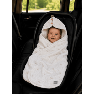Imagine Paturica universala pentru scoica auto bumbacmuselina Nature Light Sleepee 1.5 Tog