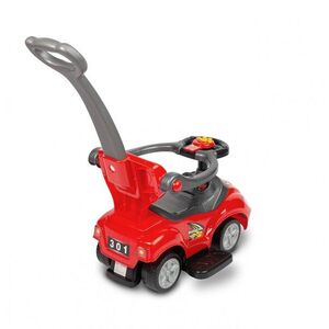Imagine Masinuta Ride-On fara pedale pentru copii Toyz Race car Red cu maner parental, bara de protectie detasabila, sistem antirasturnare, volan cu functii muzicale