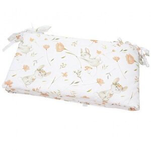 Imagine Protectie laterala pentru patut copii Kerstin Field Mouse 180 x 30 cm, cu doua fete, suprafata din bumbac 100, prindere cu panglici